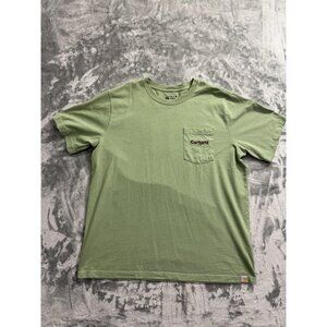 Carhartt Shirt Mens XL Green Relaxed Fit Pocket Graphic Tee Spring 2023 TK5713